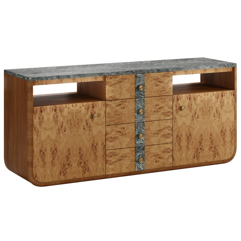 Basil Sideboard by Soho Home 3D Model .c4d .max .obj .3ds .fbx .stl .blend