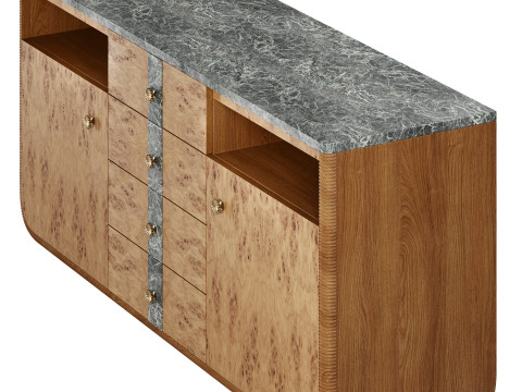 Basil Sideboard by Soho Home 3D Model