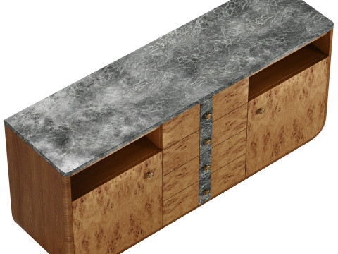 Basil Sideboard by Soho Home 3D Model