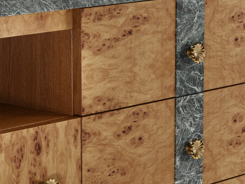 Basil Sideboard by Soho Home 3D Model