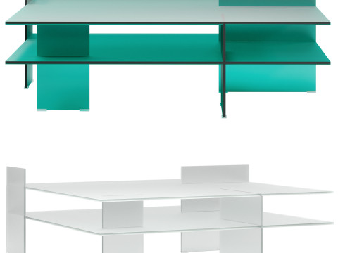 Kazimir coffee table by Glas Italia Model 3D