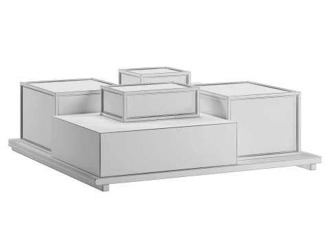Stack coffee table by Linteloo 3D Model