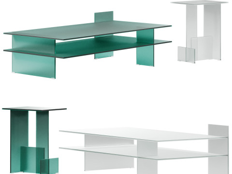 Mesa de centro Kazimir de Glas Italia Modelo 3D