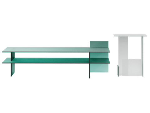 Table basse Kazimir par Glas Italia Modèle 3D