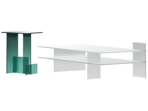 Table basse Kazimir par Glas Italia Modèle 3D