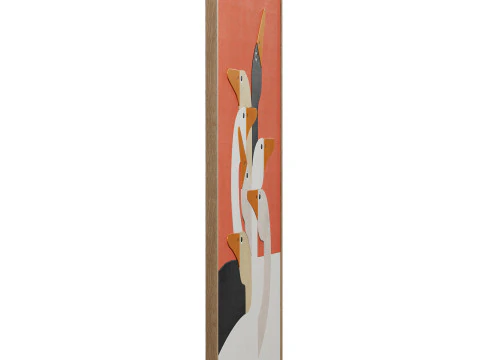 Group of geese wall art 3D Model