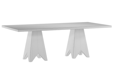 Обідній стіл Burl Wood від Pierce Ward для West Elm 3D Модель