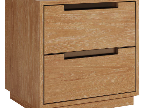 Mesa de cabeceira Lansen de West Elm Modelo 3D