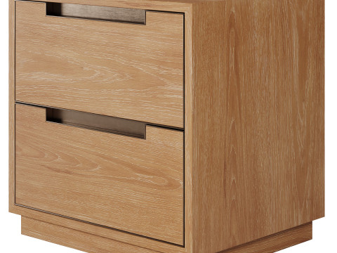 Mesa de cabeceira Lansen de West Elm Modelo 3D