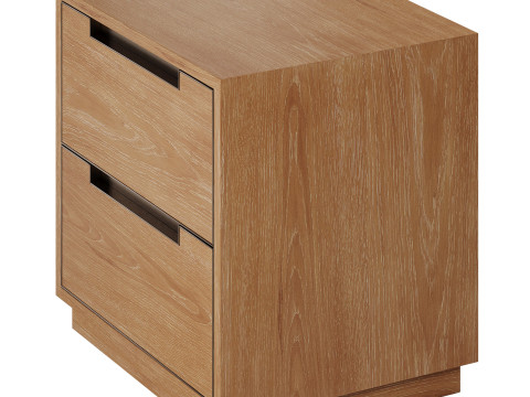 Mesa de cabeceira Lansen de West Elm Modelo 3D