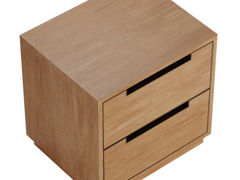 Mesa de cabeceira Lansen de West Elm Modelo 3D