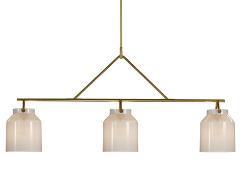 Lámpara de araña Henry de 3 luces de West Elm Modelo 3D