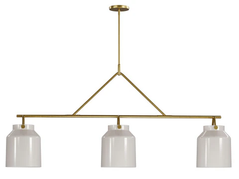 L&aacute;mpara de ara&ntilde;a Henry de 3 luces de West Elm Modelo 3D