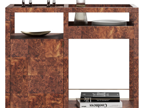 Saige Burl Barwagen von West Elm 3D Modell