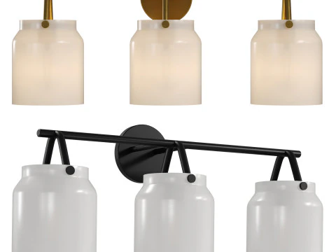 Henry 3-Light Sconce by West Elm 3D Model