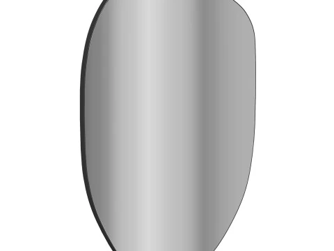 Large asymmetric wall mirror by Zara home 3D Model