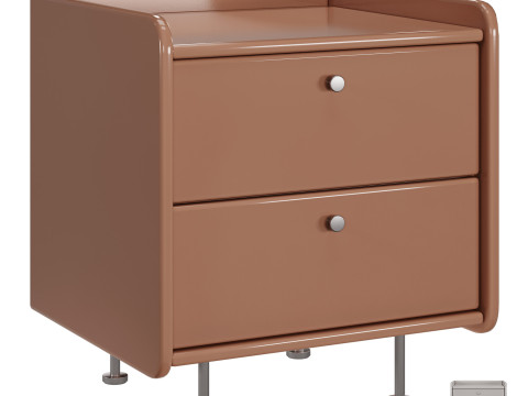 Coya metal bedside table by Westwing 3D Model