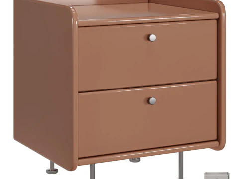 Mesita de noche Coya de metal de Westwing Modelo 3D