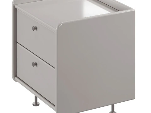 Coya metal bedside table by Westwing 3D Model