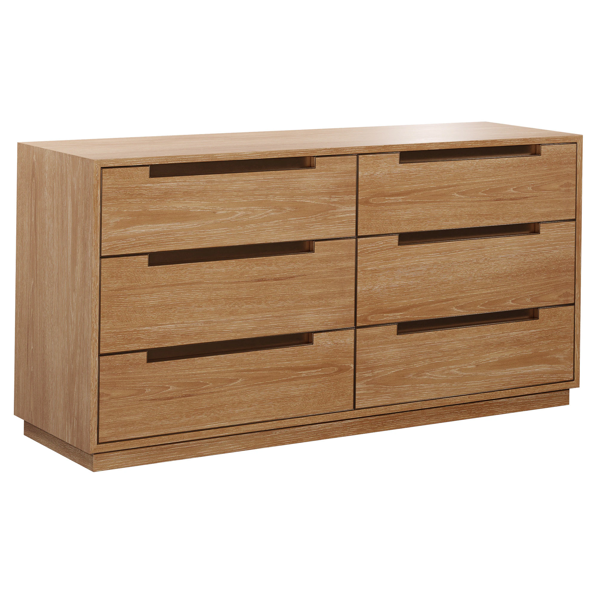 Lansen 6-Drawer Dresser by West Elm 3D Model .c4d .max .obj .3ds .fbx .stl .blend
