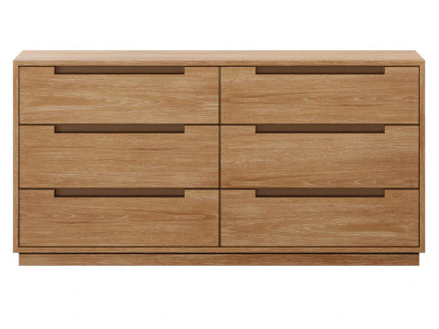 Lansen 6-Drawer Dresser by West Elm 3D Model