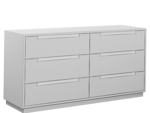 Комод Lansen із 6 шухлядами від West Elm 3D Модель