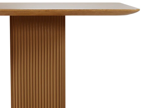 Davison 85 Rectangular Fluted Oak Dining Table by CB2 3D Model