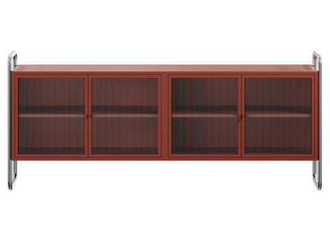 Robyn Metal dresser with glass doors by Westwing 3D Model