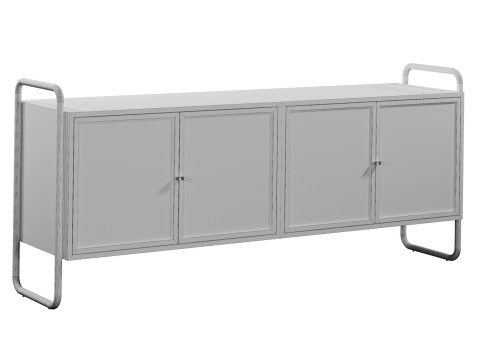 Robyn Metal dresser with glass doors by Westwing 3D Model