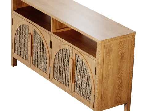 Alvborg 63 rotan dressoir van Hernest 3D Model