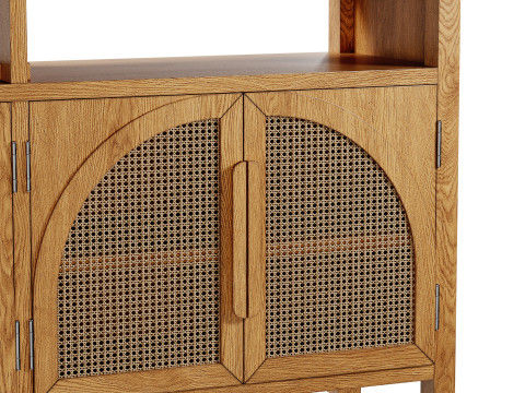 Alvborg 63 rotan dressoir van Hernest 3D Model