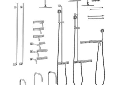 Figura faucet set by Faucet Strommen 3D Model