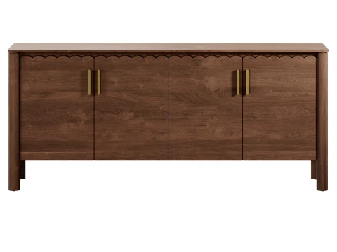 Barclay 4-Door Sideboard by West Elm 3D Model
