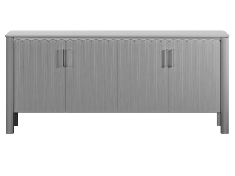 Barclay 4-Door Sideboard by West Elm 3D Model