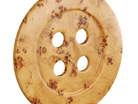 Emma Chamberlain Burled Button Wall Art by West Elm 3D Model
