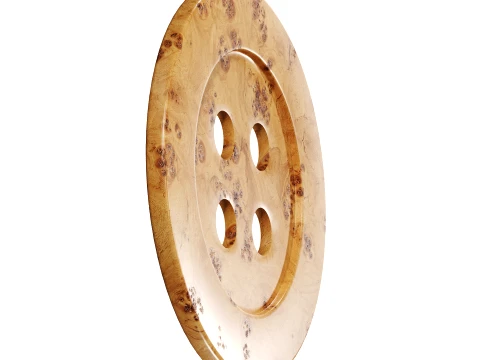 Emma Chamberlain Burled Button Wall Art by West Elm 3D Model
