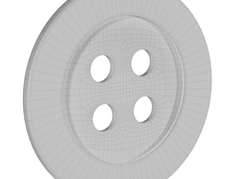 Emma Chamberlain Burled Button Wall Art by West Elm 3D Model