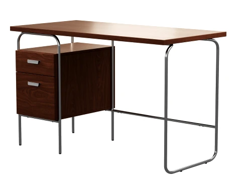 Emma Chamberlain Storage Desk 48 by West Elm 3D Model