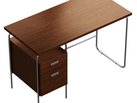 Emma Chamberlain Storage Desk 48 by West Elm 3D Model