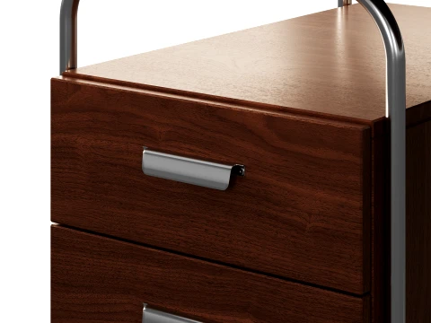 Emma Chamberlain Storage Desk 48 by West Elm 3D Model