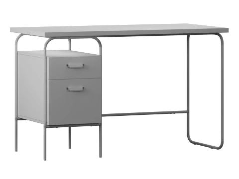 Emma Chamberlain Storage Desk 48 by West Elm 3D Model