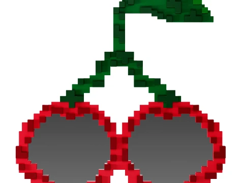 Pixel Mirror Cherries by Seletti 3D Model