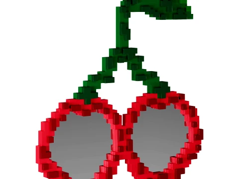 Pixel Mirror Cherries by Seletti 3D Model