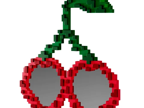 Pixel Mirror Cherries by Seletti 3D Model