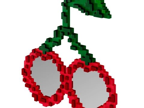 Pixel Mirror Cherries by Seletti 3D Model