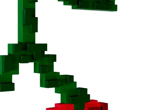 Pixel Mirror Cherries by Seletti 3D Model