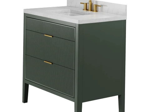 Modern Luxury Freestanding Bathroom Vanity 36 in 3D Model