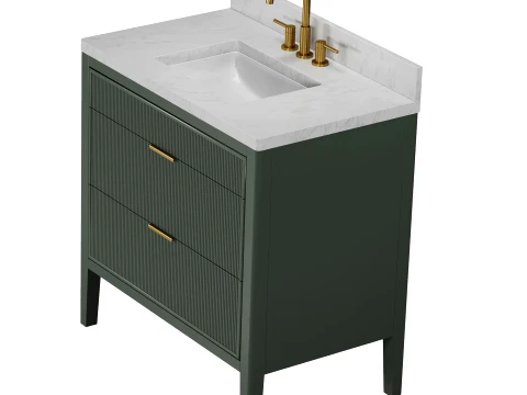 Modern Luxury Freestanding Bathroom Vanity 36 in 3D Model