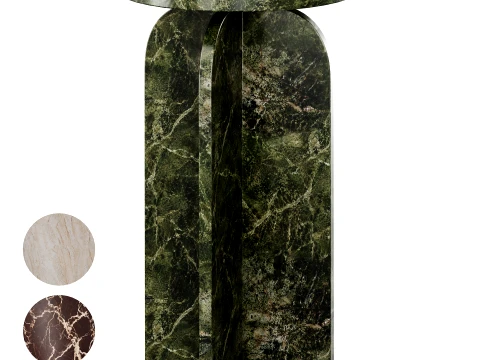 Graham marble bedside table by Sklum 3D Model