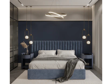 Projekt nowoczesnej sypialni Model 3D